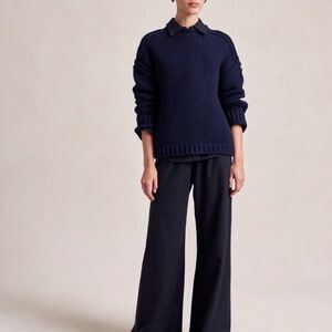 La Ligne Black Colby Pant 100% Cotton